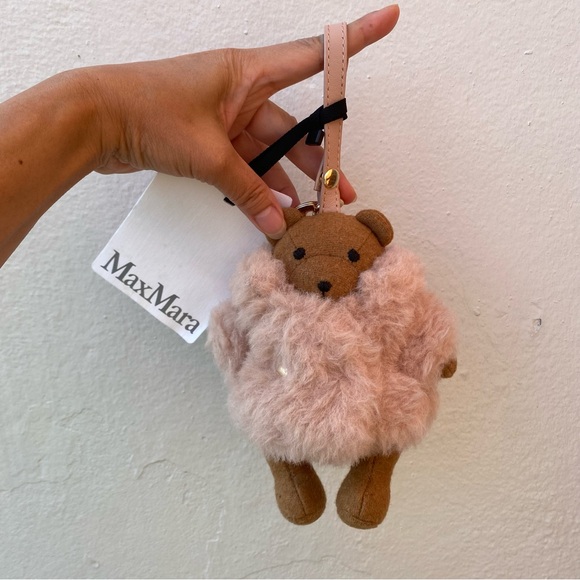 MaxMara Accessories - Max Mara Teak Beige Bear Bag Charm!